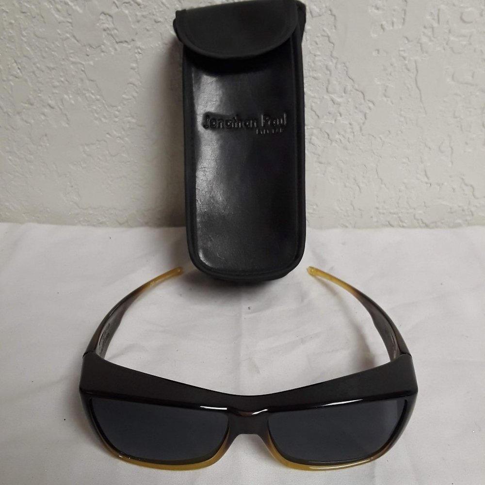 Jonathan Paul Fitovers Polarized Sunglasses Brown Amber Ombre